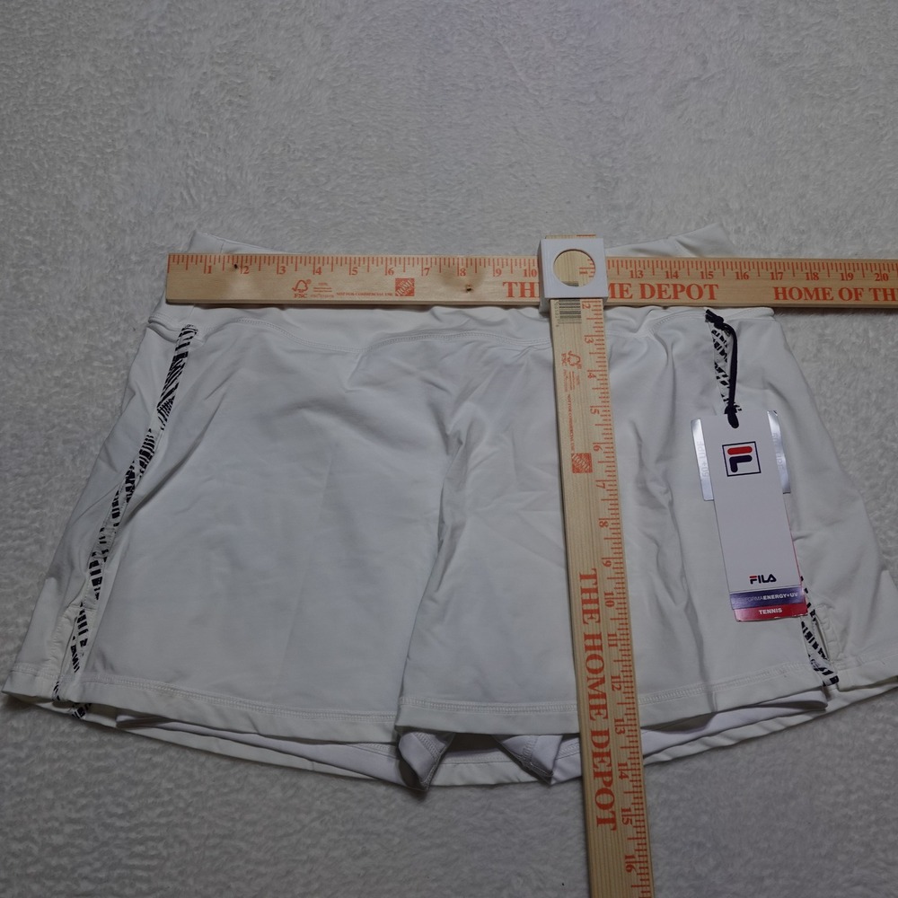 Fila Foul Line Skort Women Large White Tennis Athletic Skirt TW118258 NWT
